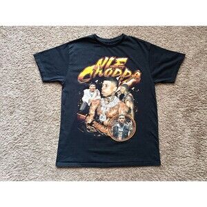 Nle Choppa T-Shirt Men's Large Black Short Sleeve
